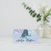 Blauwe etnische zeemeerminnen onder het Zee luiera Informatiekaartje (Staand voorkant)