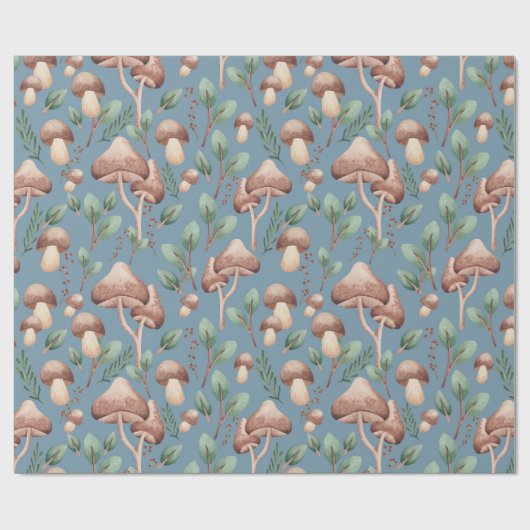 Blauwe eucalyptusbossen in het hele gebied cadeaupapier (Vlak)