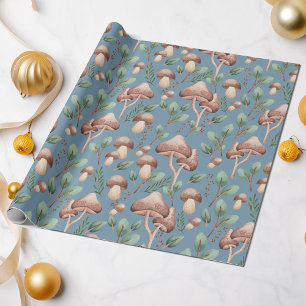 Blauwe eucalyptusbossen in het hele gebied cadeaupapier