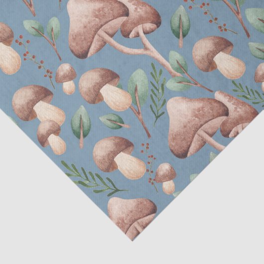 Blauwe eucalyptusbossen in het hele gebied tissuepapier (Detail)