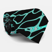 Blauwe expressie - III Stropdas (Opgerold)