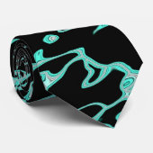 Blauwe expressie stropdas (Opgerold)