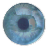 Blauwe eyeball keramische knop (Voorkant)