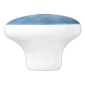 Blauwe eyeball keramische knop (Zijkant)