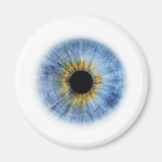 Blauwe eyeball magneet (Voorkant)