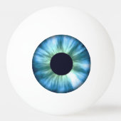 Blauwe Eyeball Ping Pong Ball (Voorkant)