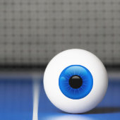 Blauwe eyeball pingpongbal (Net)