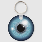 Blauwe eyeball sleutelhanger (Voorkant)