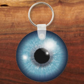 Blauwe eyeball sleutelhanger (Voorkant)