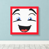BLAUWE EYED CANVAS AFDRUK (Insitu (Houten vloer))
