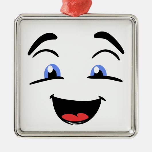 BLAUWE EYED METALEN ORNAMENT (Voorkant)