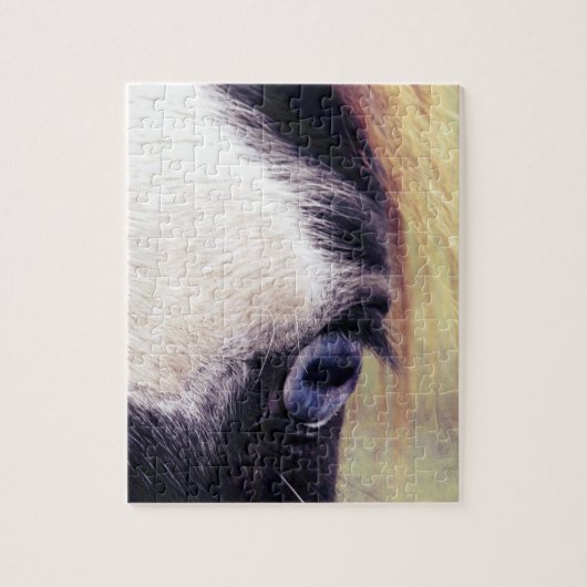 Blauwe eyed Pinto Legpuzzel (Verticaal)