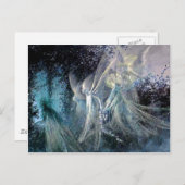 Blauwe fairies briefkaart (Voorkant / Achterkant)