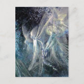 Blauwe fairies briefkaart (Voorkant)