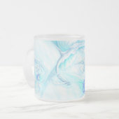 Blauwe fairies matglas koffiemok (Voorkant links)