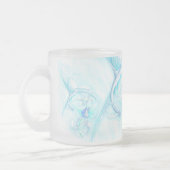 Blauwe fairies matglas koffiemok (Links)