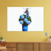 Blauwe Fairy Canvas Print (Insitu (Woonkamer))