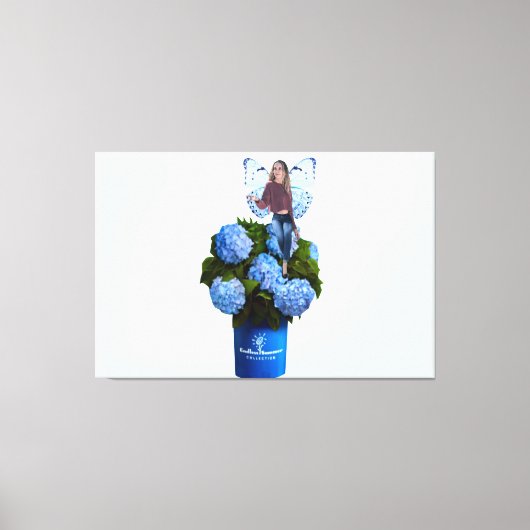 Blauwe Fairy Canvas Print (Voorkant)