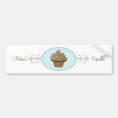 Blauwe Fancy Cake Bumpersticker (Voorkant)