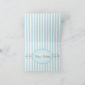 Blauwe Fancy Cake Kaart (Binnen)