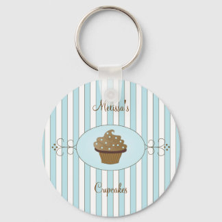 Blauwe Fancy Cake Sleutelhanger