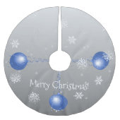 Blauwe Fancy kerstboomrok Kerstboom Rok (Voorkant)