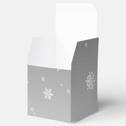 Blauwe Fancy kerstsierbox Bedankdoosjes (Geopend)