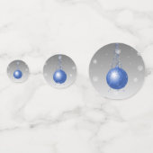 Blauwe Fancy kerstsiertafel-Confetti Confetti (Voorkanten)