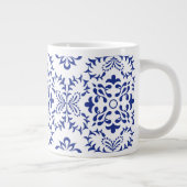 Blauwe fanfare grote koffiekop (Rechts)