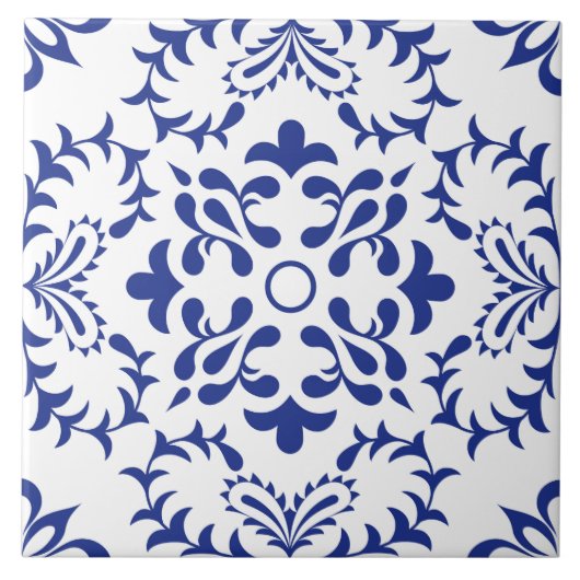 Blauwe fanfare tegeltje (Voorkant)