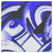Blauwe fantasie stof (Close Up)