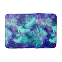 blauwe fantasie waterverven :