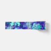 blauwe fantasie waterverven : grosgrain lint (Voorkant)