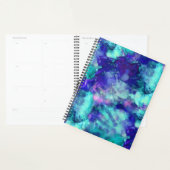 blauwe fantasie waterverven : planner (Display)