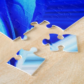 Blauwe fantasiekunst legpuzzel (Zijkant)