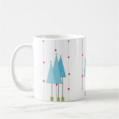 Blauwe Fantasievolle Bomen Koffiemok (Links)