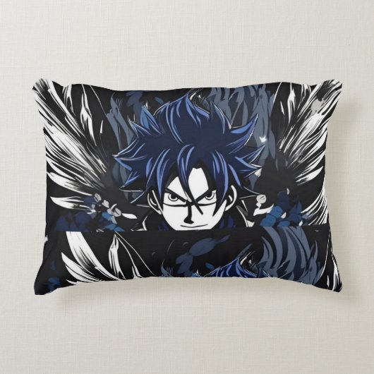 Blauwe fantoomzoeker accent kussen (Voorkant)