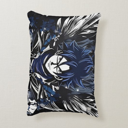 Blauwe fantoomzoeker accent kussen (Achterkant (Verticaal))