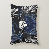 Blauwe fantoomzoeker accent kussen (Voorkant(Verticaal))