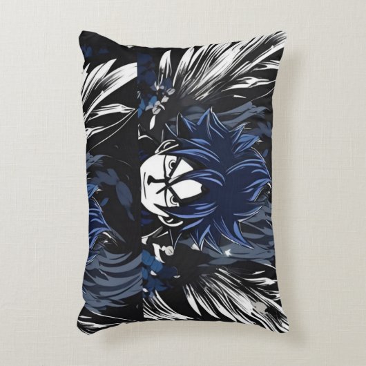 Blauwe fantoomzoeker accent kussen (Voorkant(Verticaal))