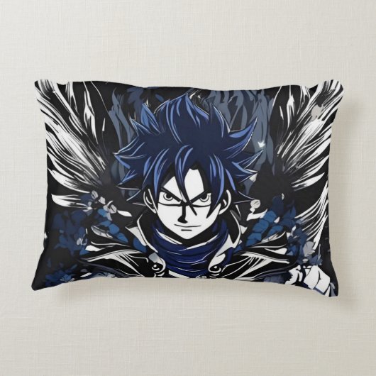 Blauwe fantoomzoeker accent kussen (Achterkant)