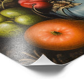 Blauwe Fawnicornucopie Foto Afdruk (Hoek)