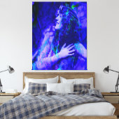Blauwe Fee Canvas Afdruk (Insitu (Slaapkamer))