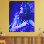 Blauwe Fee Canvas Afdruk (Insitu (Woonkamer))