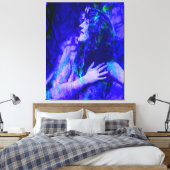 Blauwe Fee Canvas Afdruk (Insitu (Slaapkamer))