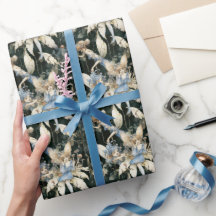  Blauwe Feeën en Paddenstoelen Inpakpapier
