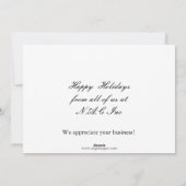 blauwe feestdag groeten feestdagenkaart (Achterkant)