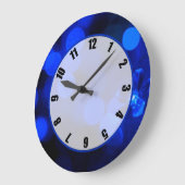 Blauwe feestdagen grote klok (Hoek)