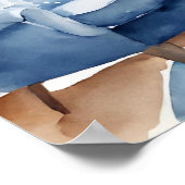 Blauwe  feestelijke kamer door Christmas Atmospher Poster (Hoek)