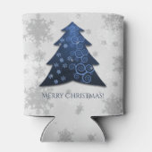 Blauwe feestelijke kerstboom koeler (Achterkant)